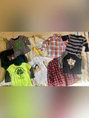 9-piece Baby Boy’s Bundle or Lot - Size 18 Months Winter Shirts & Hoodies